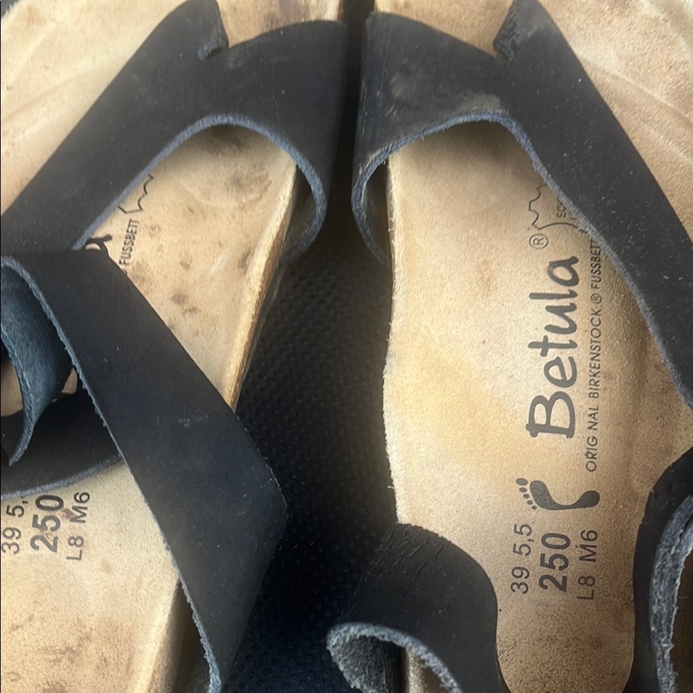 Betula Black Sandals
